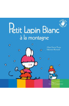 Petit lapin blanc a la montagne