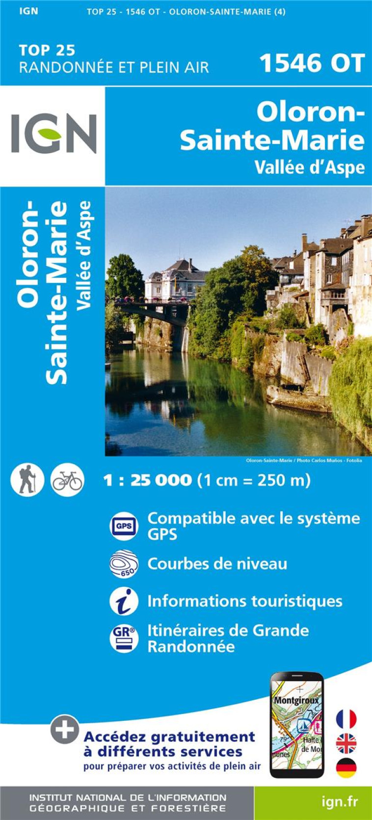 1546OT OLORON-SAINTE-MARIE/VALLE D'ASPE - XXX - MICHELIN