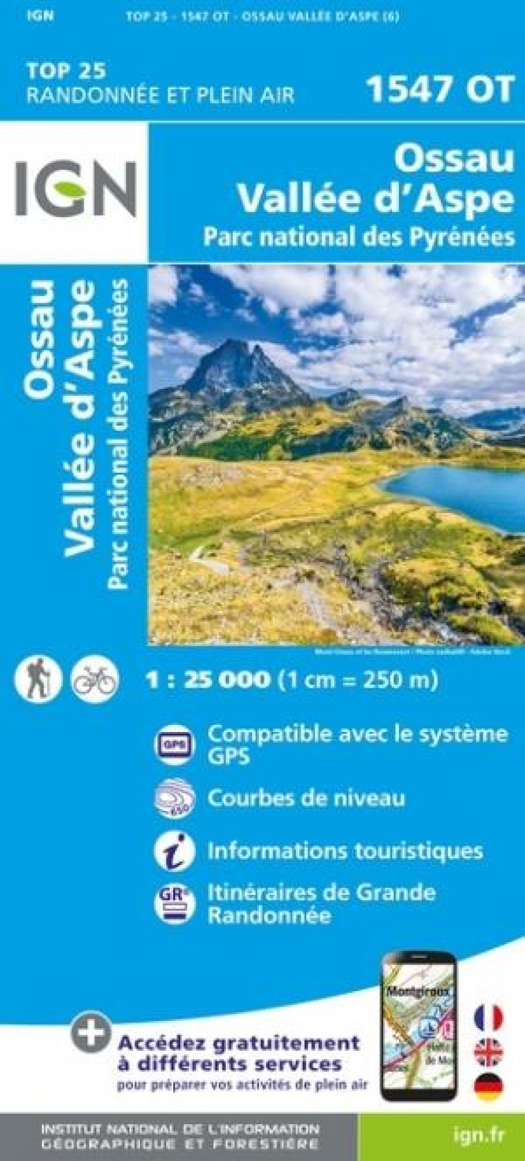 1547OT OSSAU/VALLEE D'ASPE/PN DES PYRENEES - XXX - MICHELIN